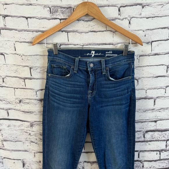 7 For All Mankind Gwenevere Ankle Jeans SZ 26 - Picture 3 of 4